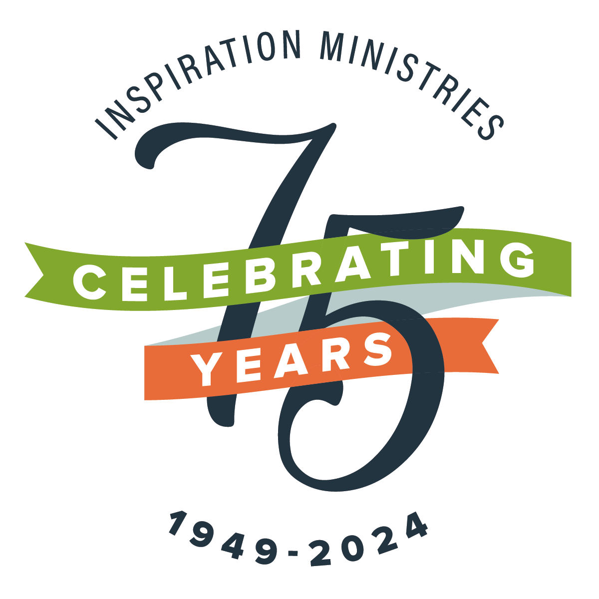 Inspiration Ministries 75th anniversary logo